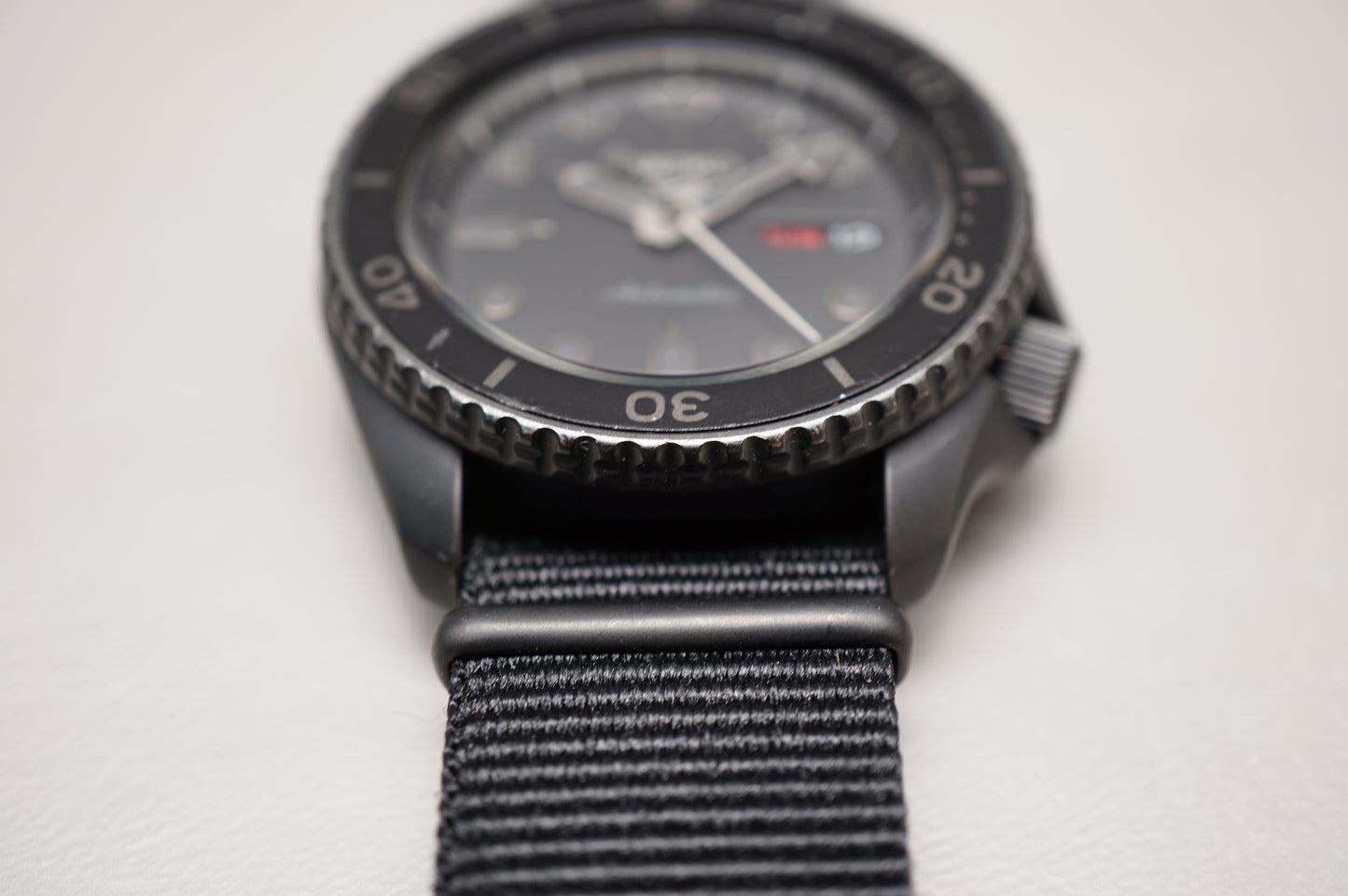 Seiko 5 Sports SBSA025 4R36 Blackout Street Style Automatic Watch