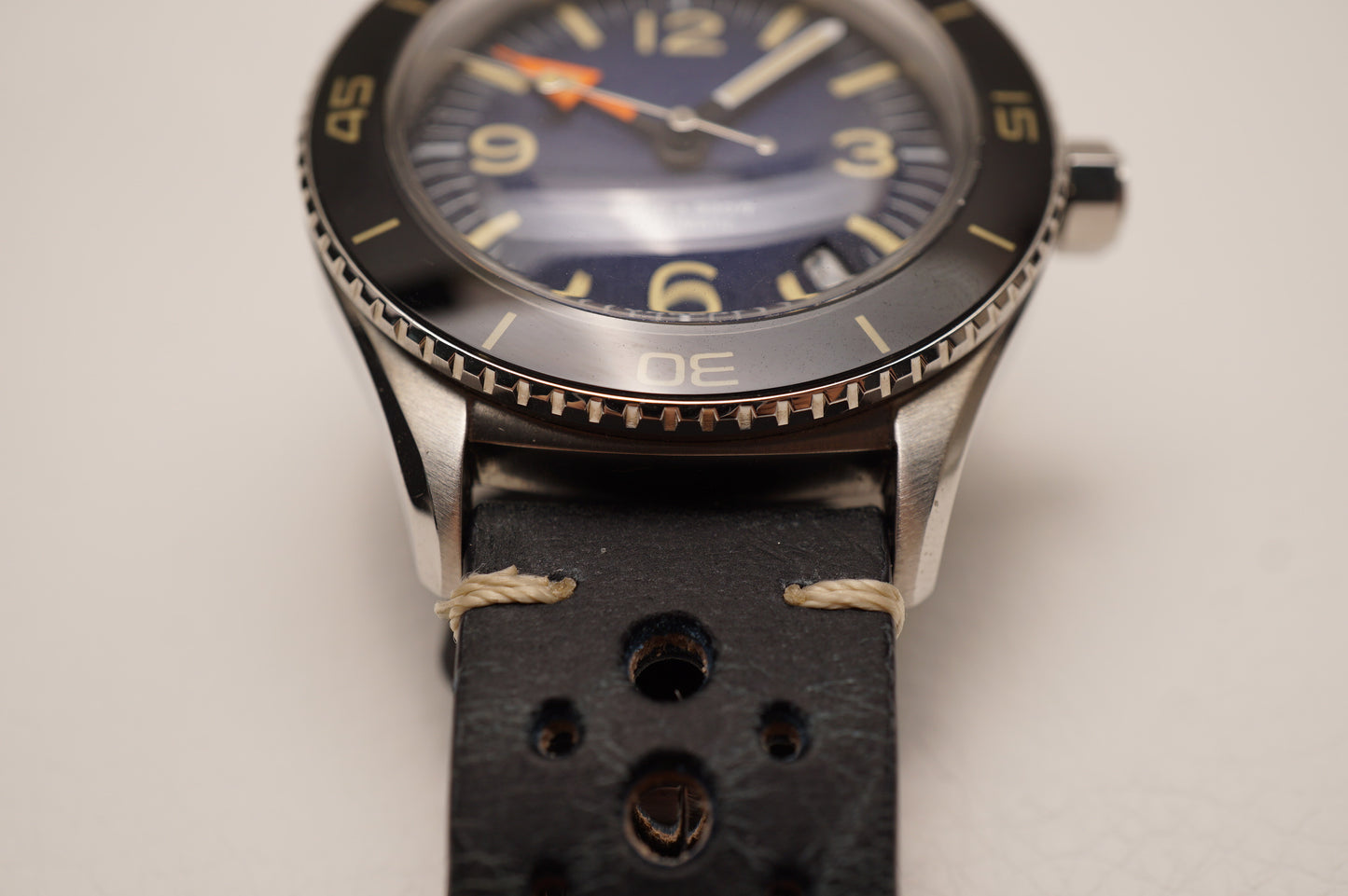 UNDONE Basecamp Blue Black NH35 Vintage Inspired Diver Style Automatic Watch