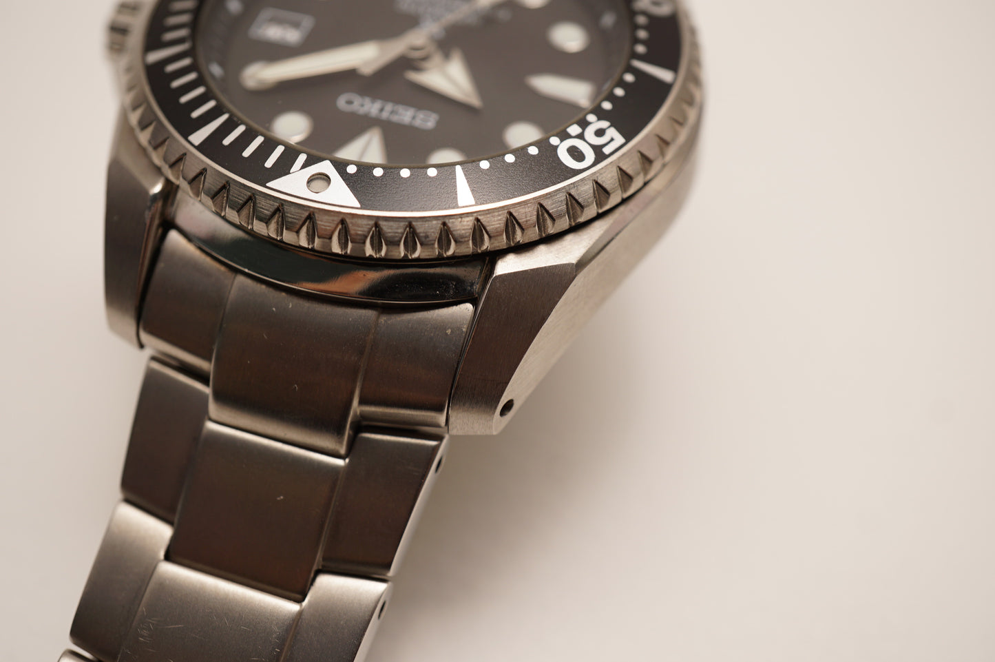 Seiko Prospex SBDC029 6R15 Shogun Titanium Divers Black Dial Automatic Watch