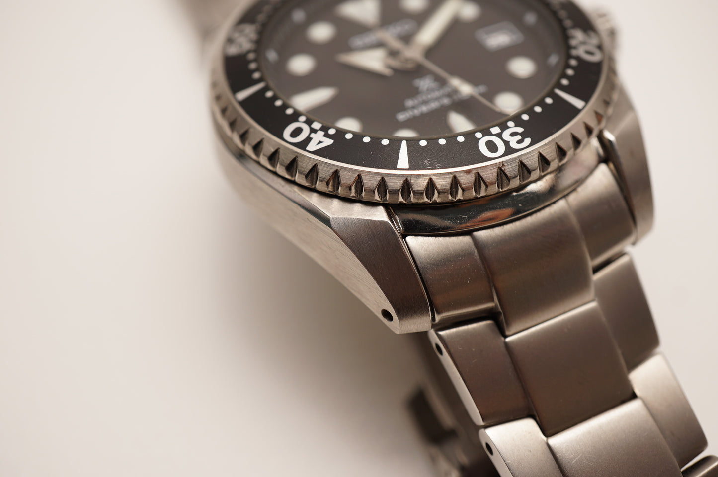 Seiko Prospex SBDC029 6R15 Shogun Titanium Divers Black Dial Automatic Watch