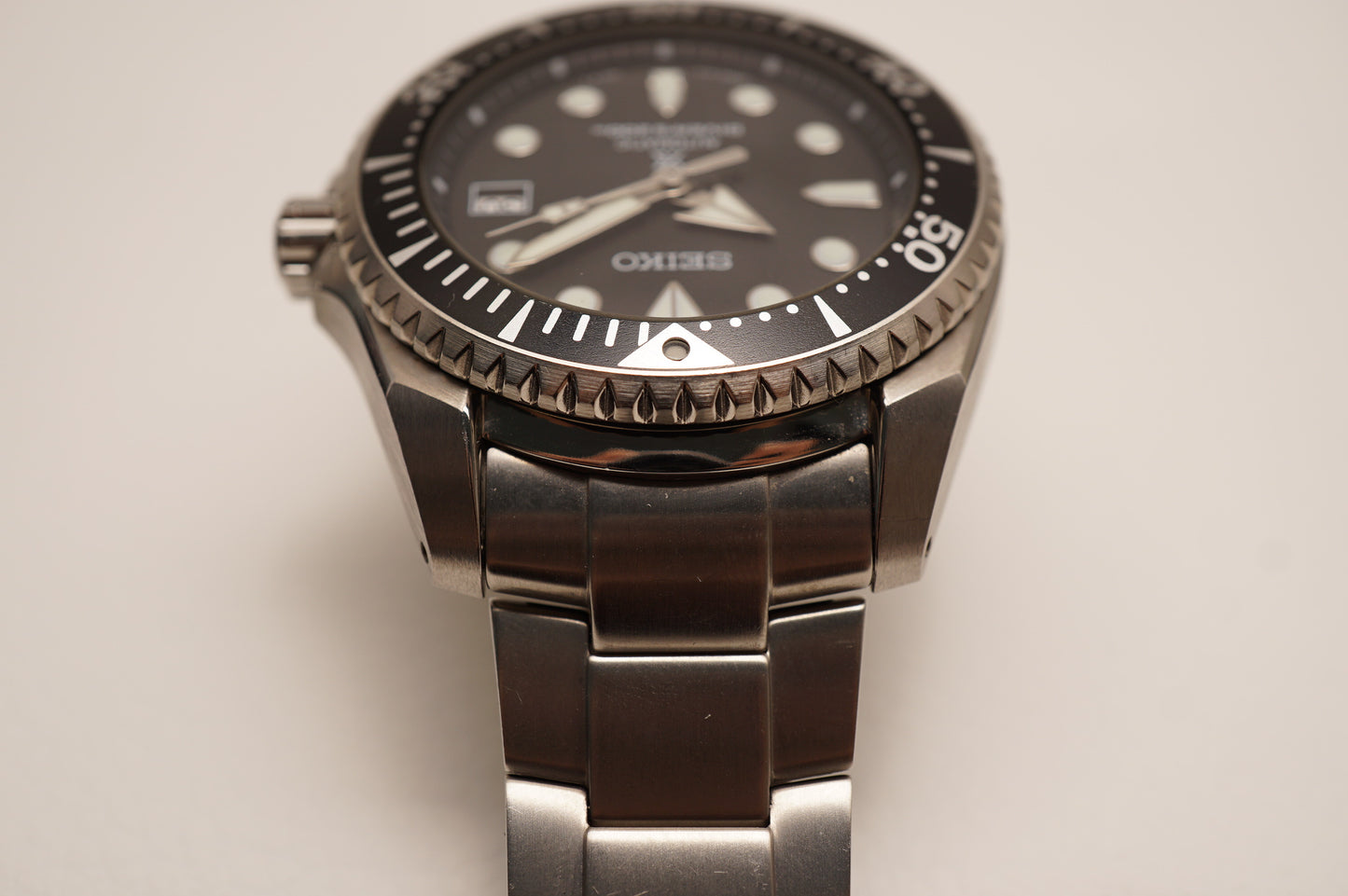 Seiko Prospex SBDC029 6R15 Shogun Titanium Divers Black Dial Automatic Watch