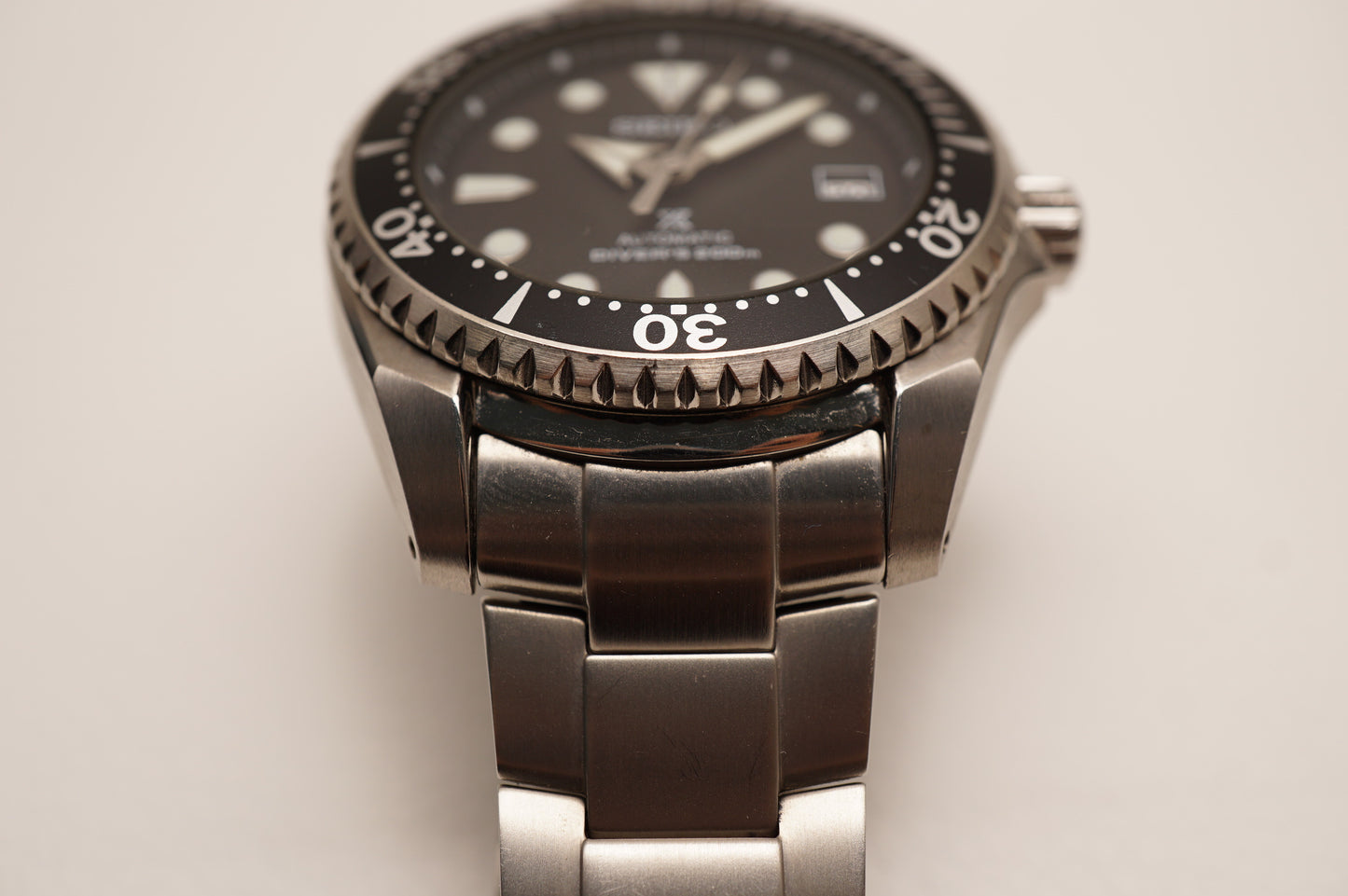 Seiko Prospex SBDC029 6R15 Shogun Titanium Divers Black Dial Automatic Watch