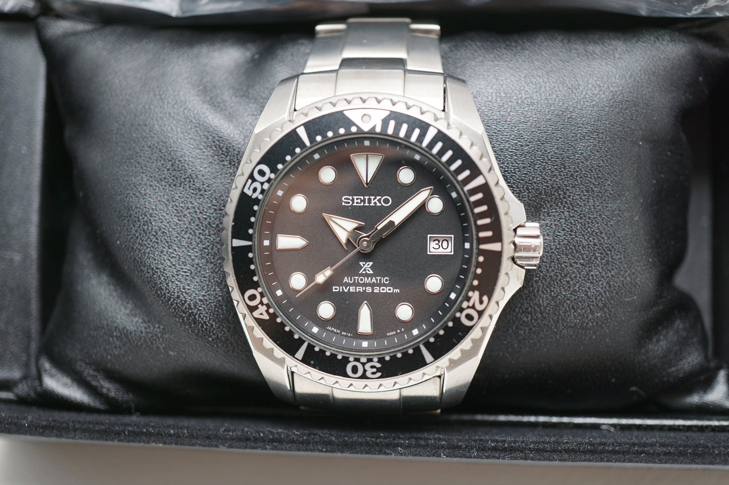 Seiko Prospex SBDC029 6R15 Shogun Titanium Divers Black Dial Automatic Watch