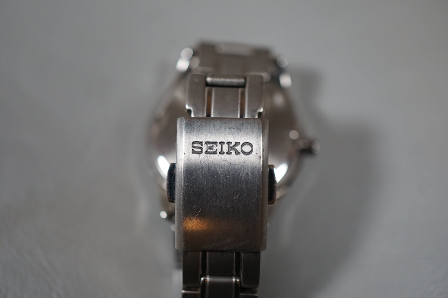 Seiko V137-0CS0 Black Dial Titanium Ladies Solar Quartz