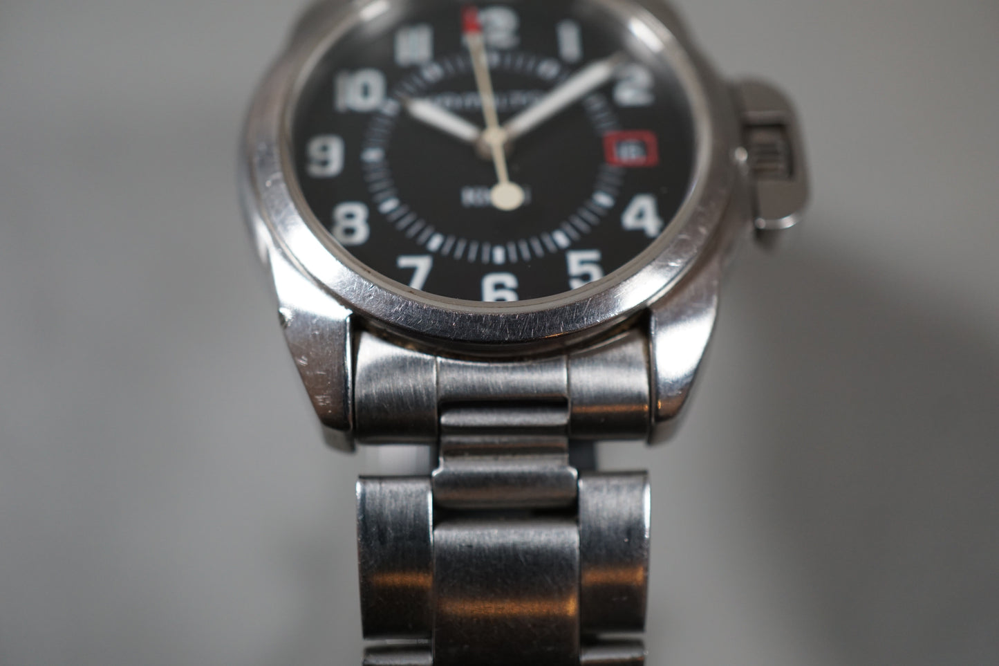 Hamilton Khaki 6301 Action Black Dial Midsize Quartz Watch