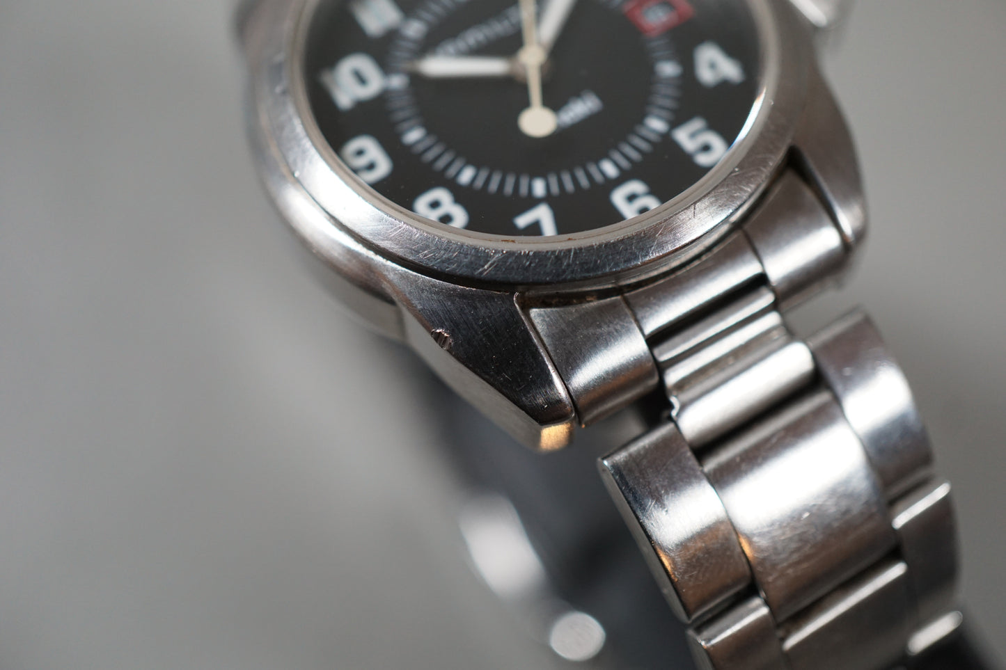 Hamilton Khaki 6301 Action Black Dial Midsize Quartz Watch