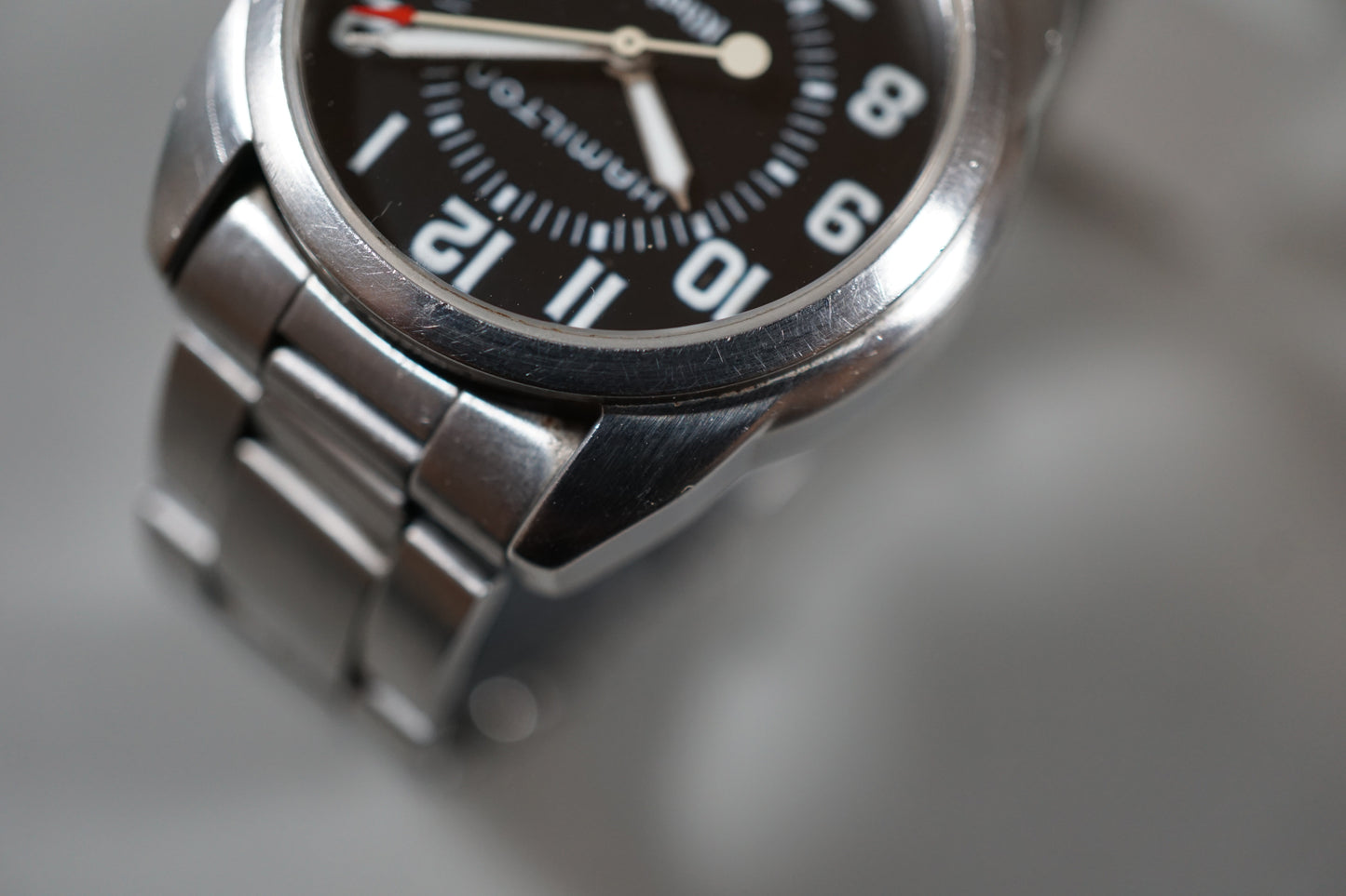 Hamilton Khaki 6301 Action Black Dial Midsize Quartz Watch