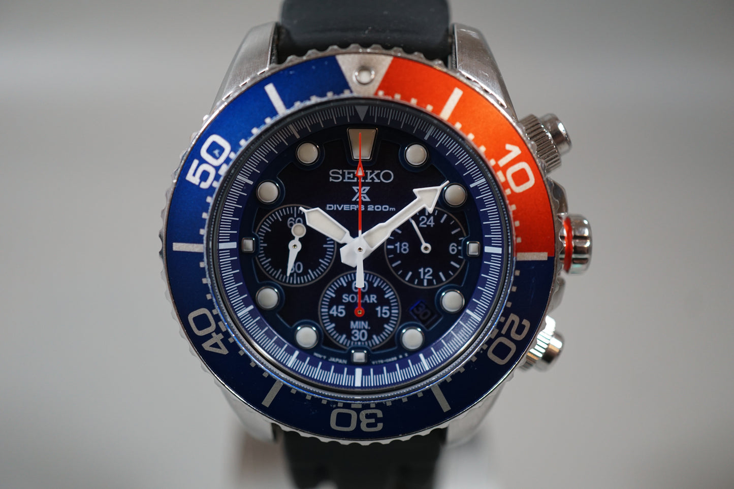 Seiko Prospex SSC019 V175 Pepsi Divers 200M Solar Quartz Watch