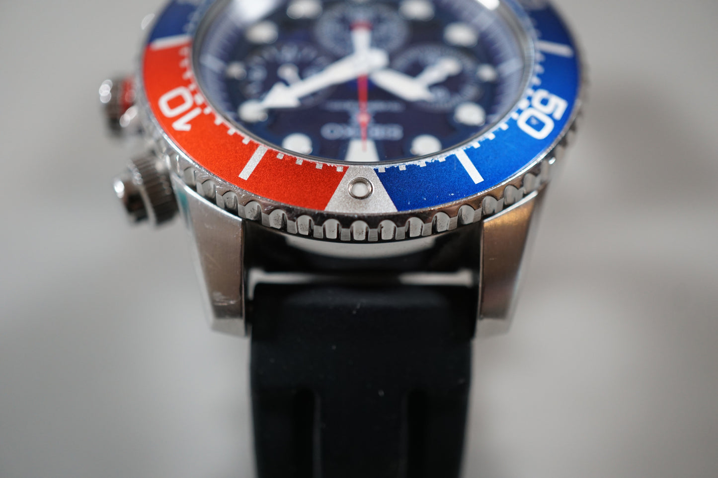 Seiko Prospex SSC019 V175 Pepsi Divers 200M Solar Quartz Watch