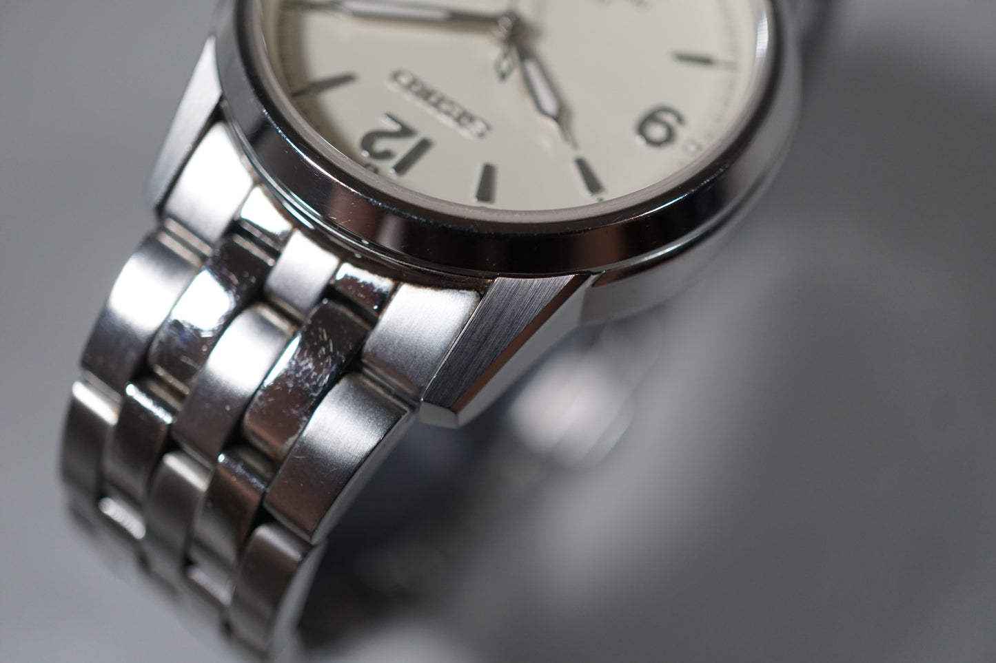 Seiko Spirit SCVS009 6R15 Creme Military Dial JDM Automatic Watch