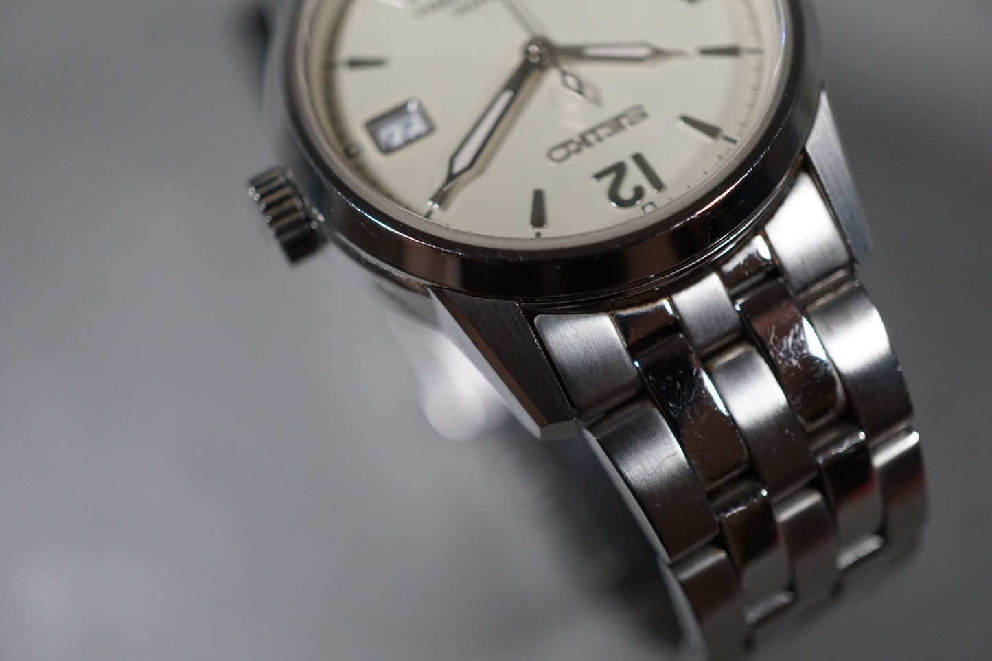 Seiko Spirit SCVS009 6R15 Creme Military Dial JDM Automatic Watch