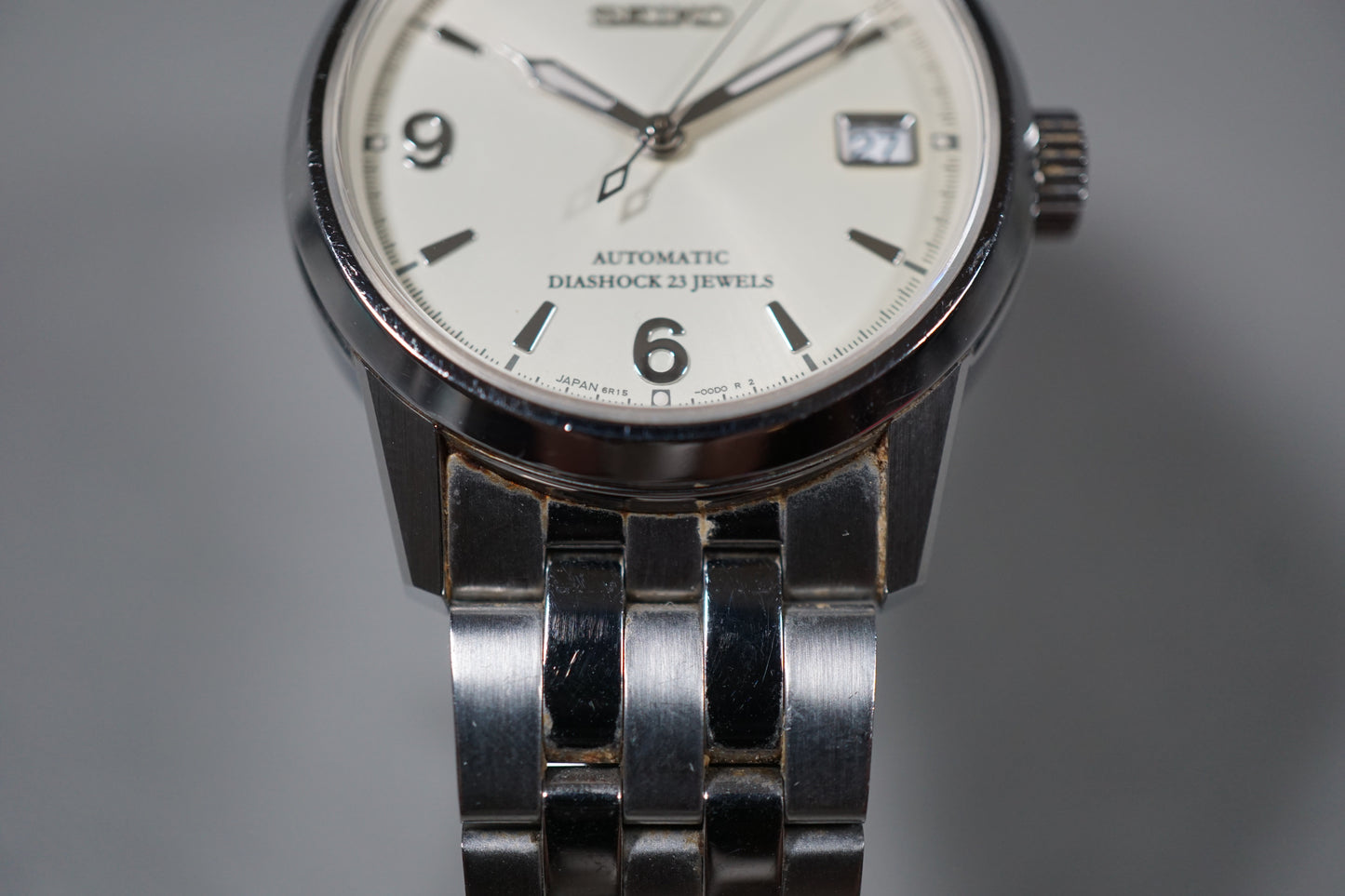 Seiko Spirit SCVS009 6R15 Creme Military Dial JDM Automatic Watch