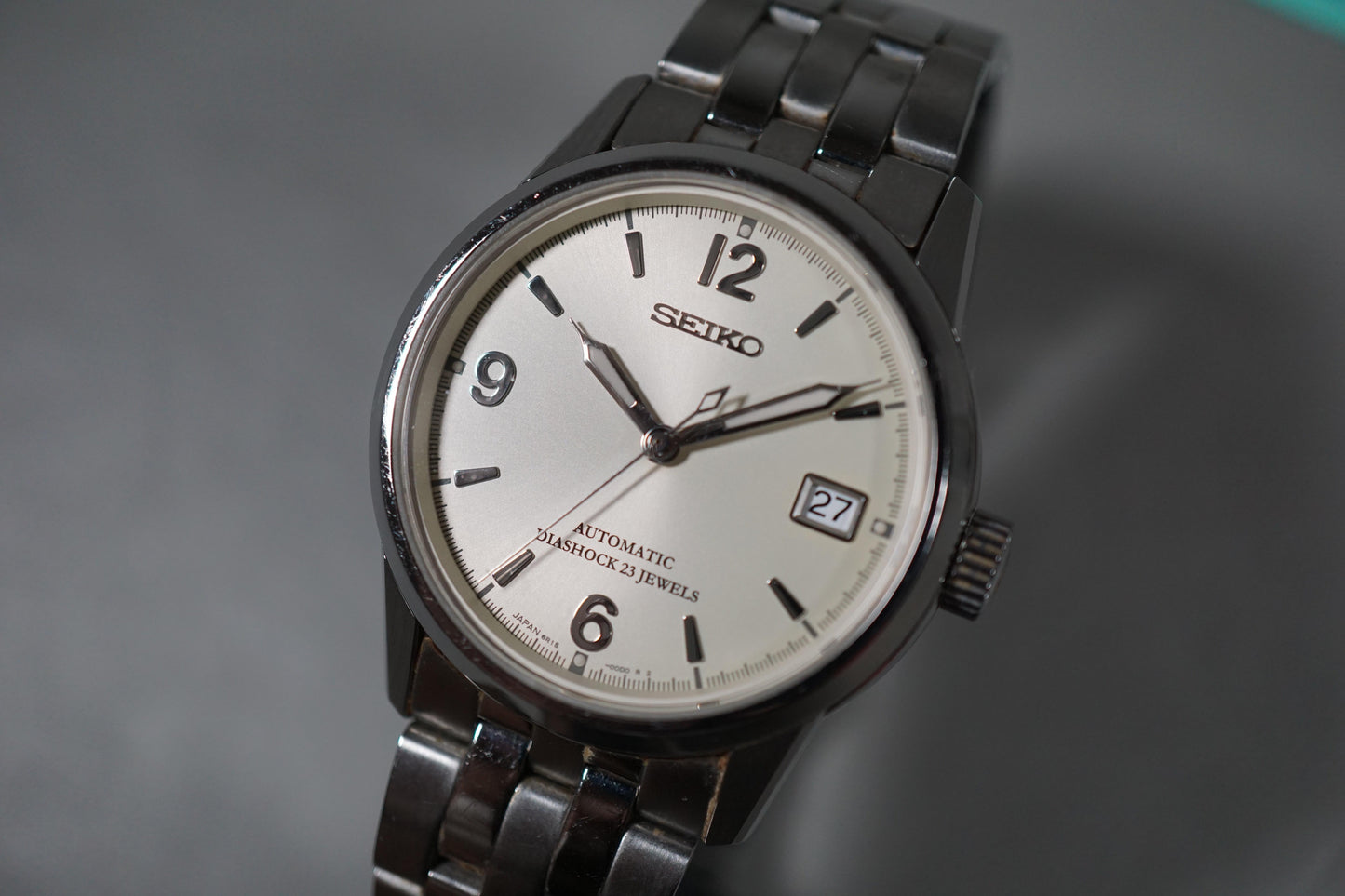 Seiko Spirit SCVS009 6R15 Creme Military Dial JDM Automatic Watch