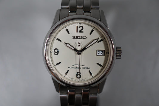 Seiko Spirit SCVS009 6R15 Creme Military Dial JDM Automatic Watch