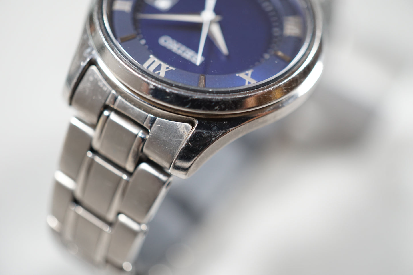 Seiko Selection STPX065 V137 Blue Dial Ladies Titanium Solar Quartz Watch