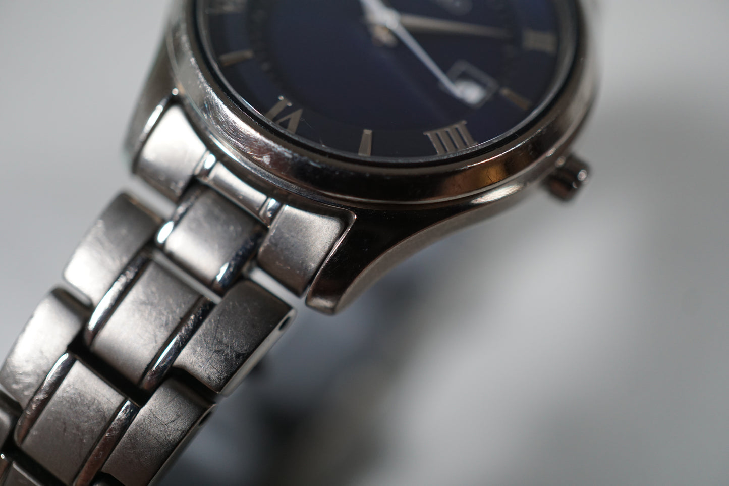 Seiko Selection STPX065 V137 Blue Dial Ladies Titanium Solar Quartz Watch