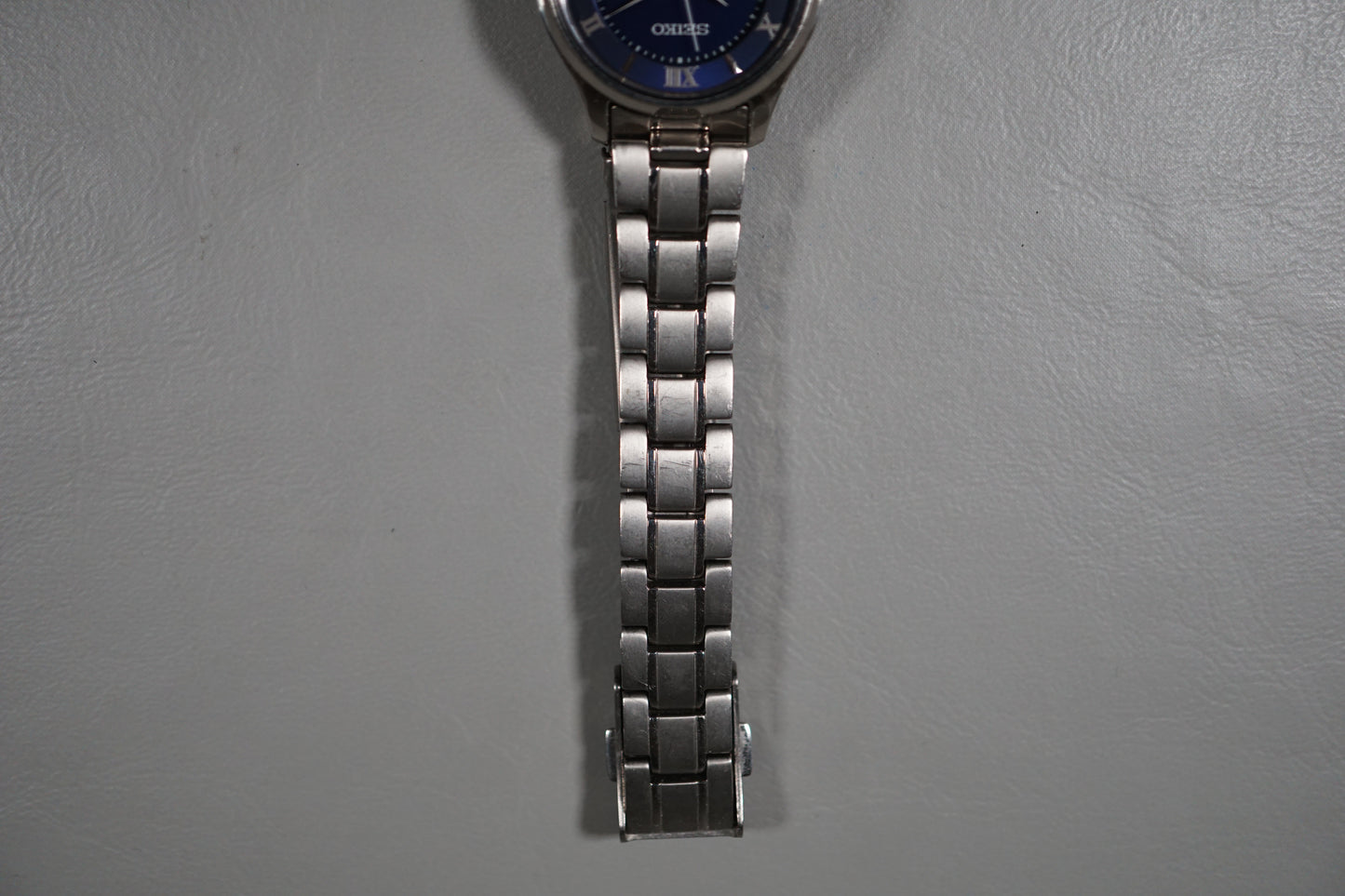 Seiko Selection STPX065 V137 Blue Dial Ladies Titanium Solar Quartz Watch