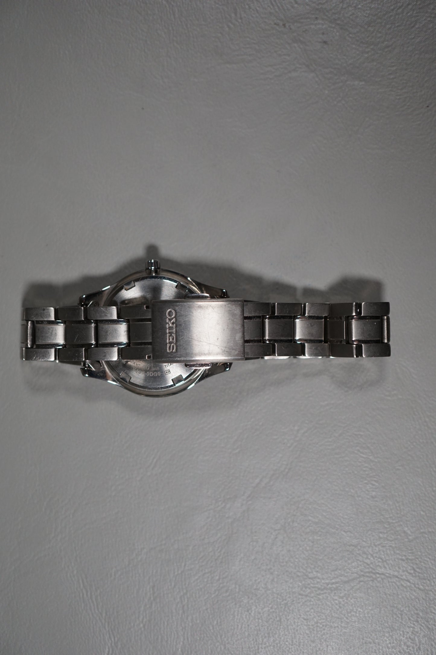 Seiko Selection STPX065 V137 Blue Dial Ladies Titanium Solar Quartz Watch