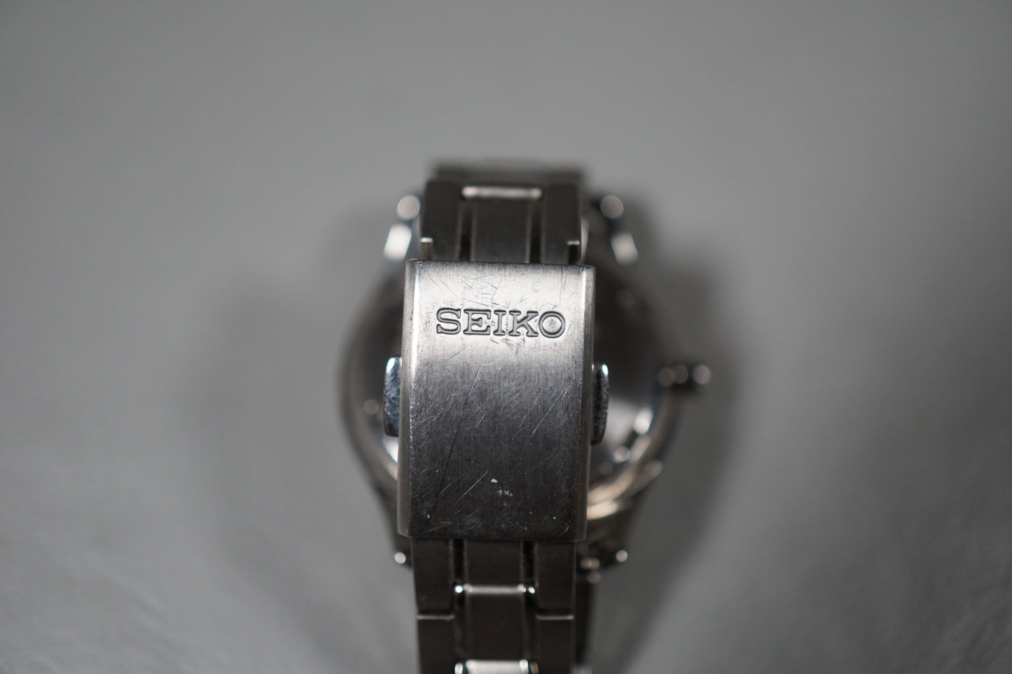 Seiko Selection STPX065 V137 Blue Dial Ladies Titanium Solar Quartz Watch