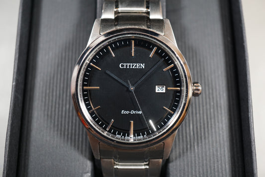 Citizen Collection AW1231-66E J810 Eco-Drive Black Dial Solar Quartz Watch