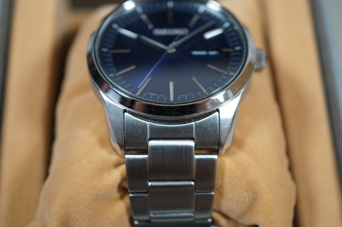 Seiko Selection SBPX121 V158 Blue Dial Solar Quartz Watch