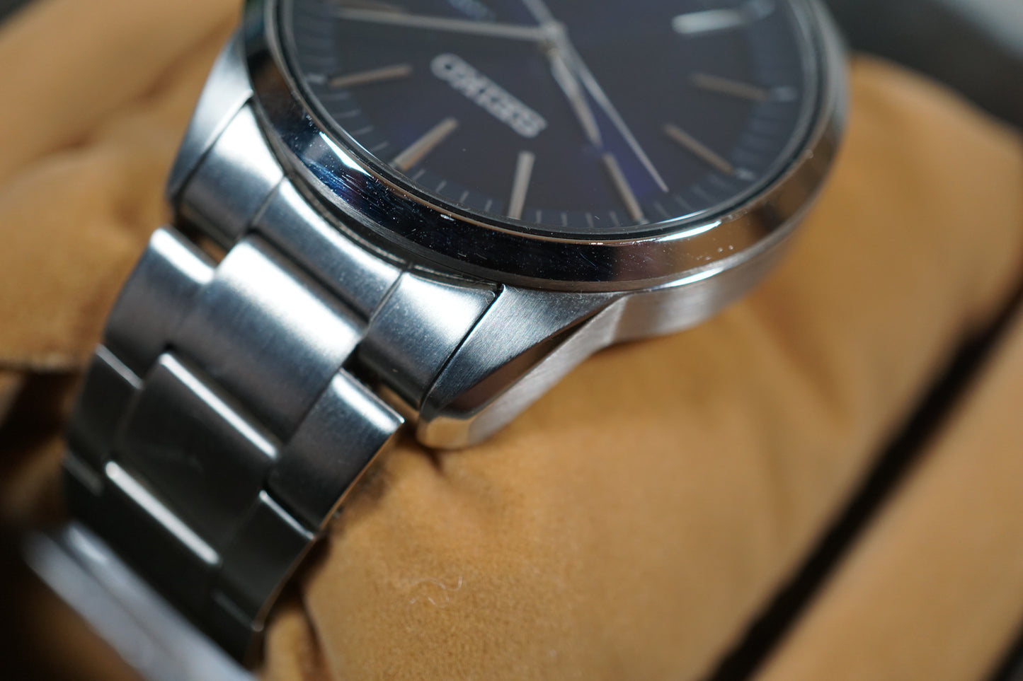 Seiko Selection SBPX121 V158 Blue Dial Solar Quartz Watch