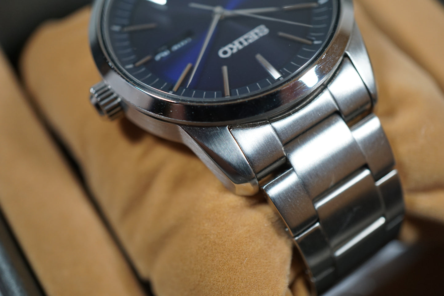 Seiko Selection SBPX121 V158 Blue Dial Solar Quartz Watch