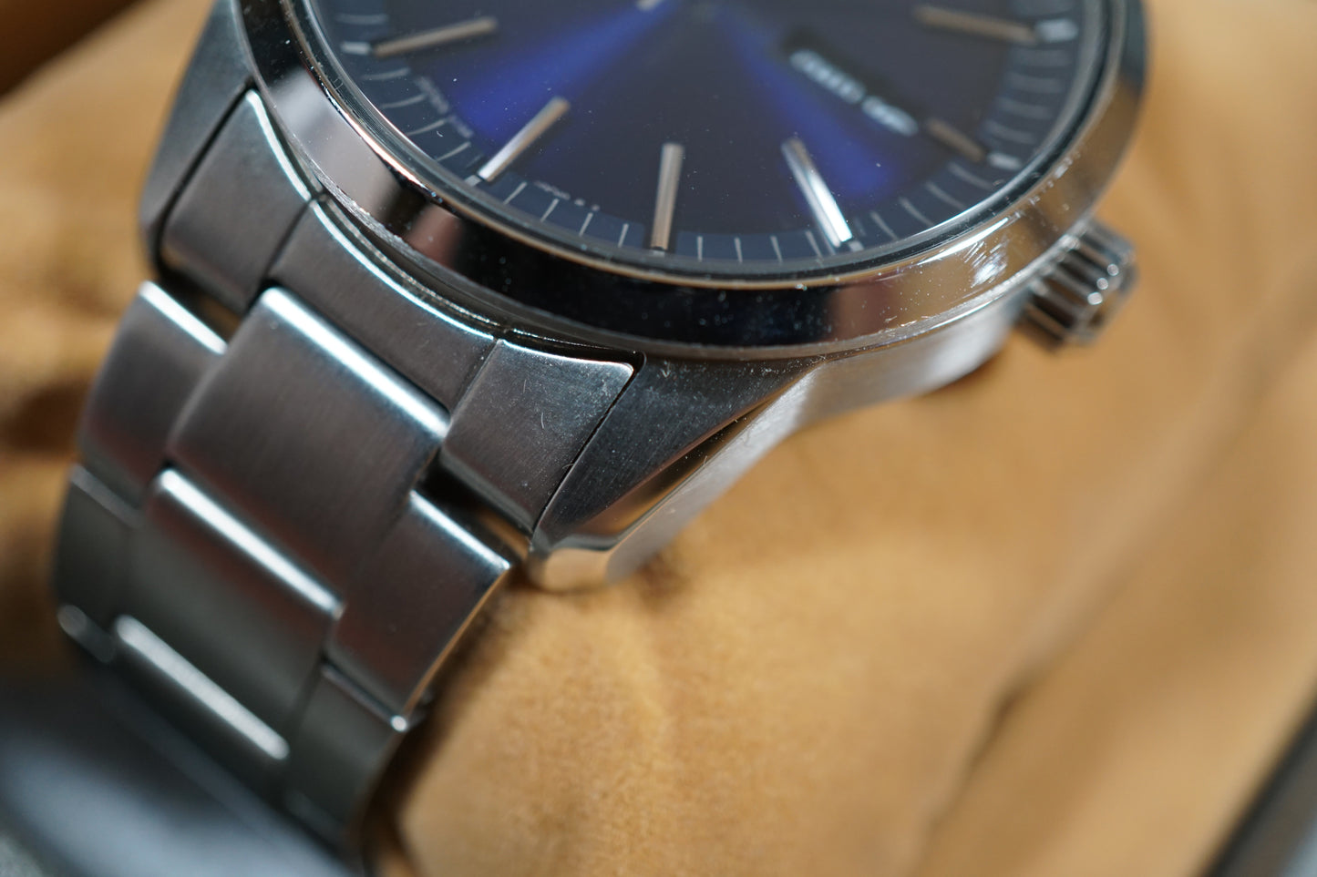 Seiko Selection SBPX121 V158 Blue Dial Solar Quartz Watch