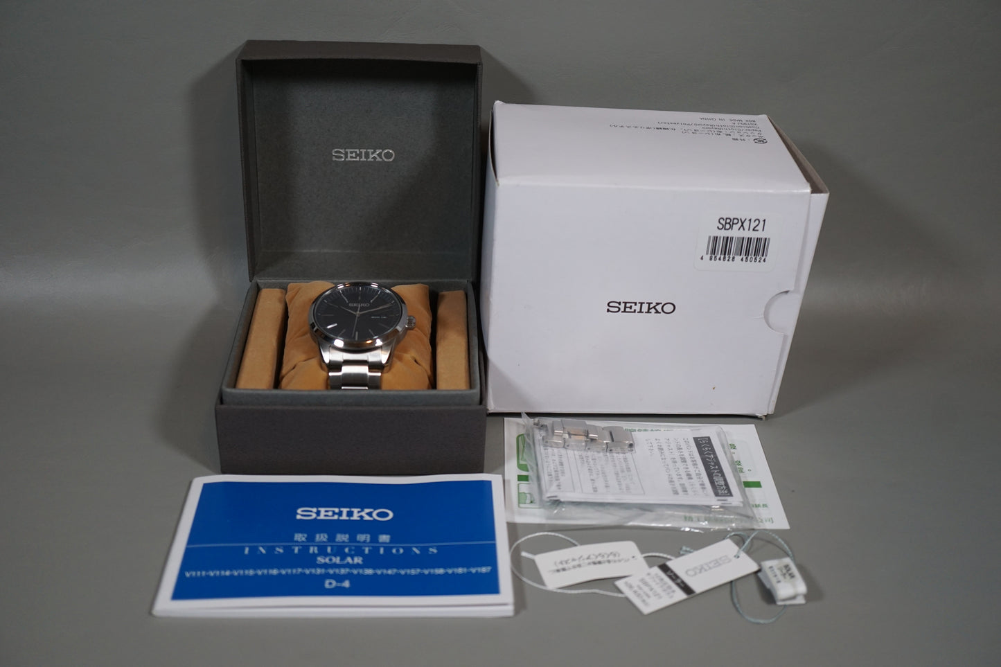 Seiko Selection SBPX121 V158 Blue Dial Solar Quartz Watch