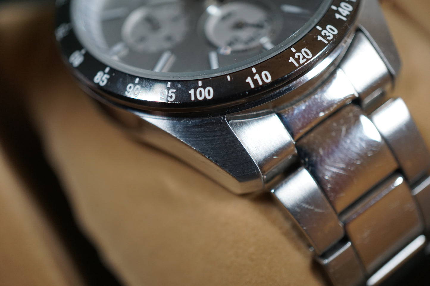 Seiko Spirit SBTR007 8T67 Silver Dial Chronograph Quartz Watch