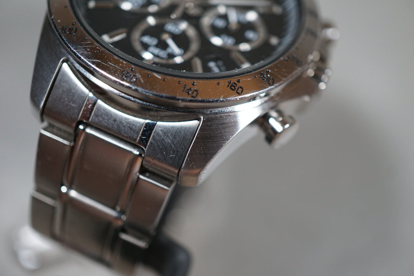 Seiko Spirit SBTR013 8T63 Black Dial Chronograph Quartz Watch