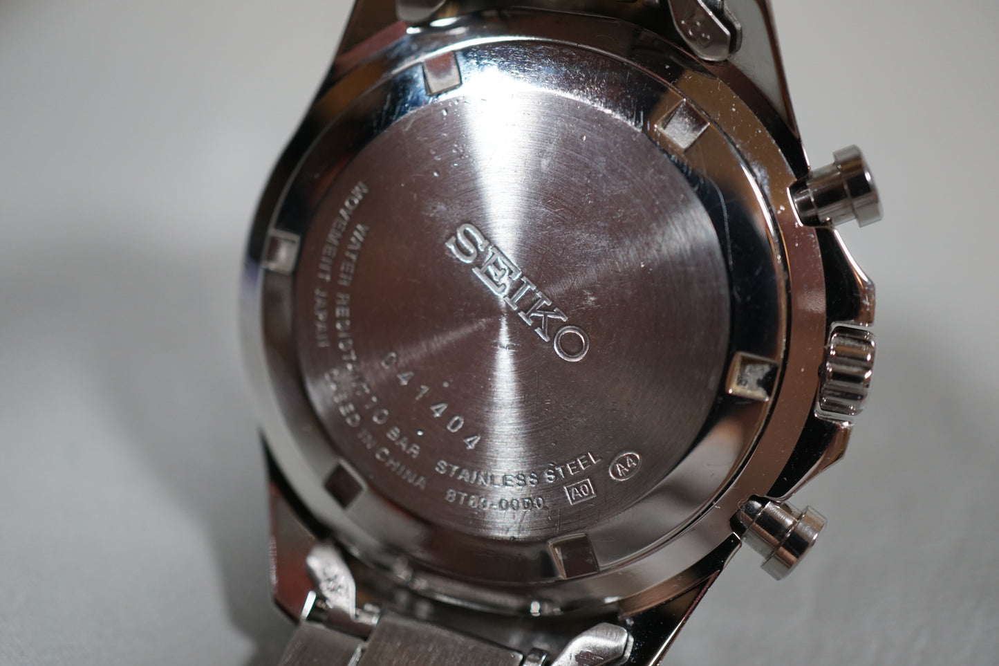 Seiko Spirit SBTR013 8T63 Black Dial Chronograph Quartz Watch