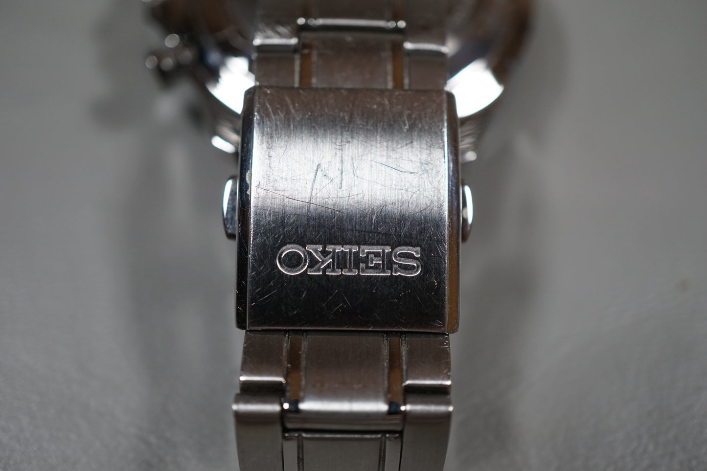 Seiko Spirit SBTR013 8T63 Black Dial Chronograph Quartz Watch