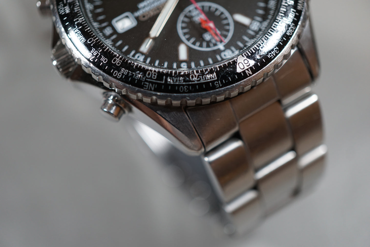 Seiko SND253 7T92 Flightmaster Pilot Chronograph Quartz Watch