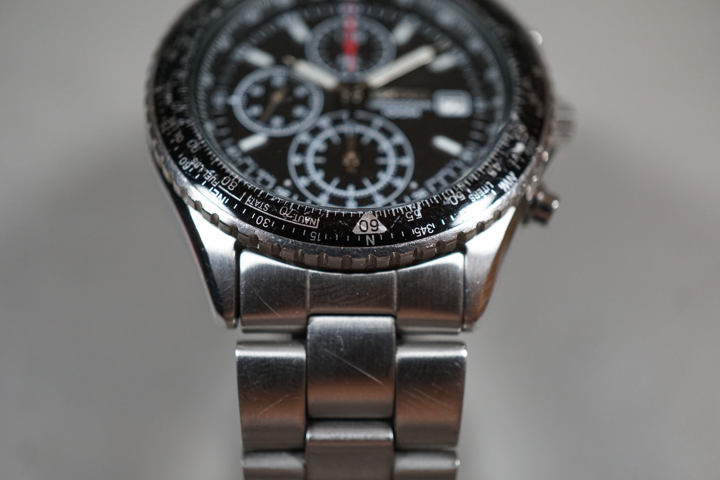 Seiko SND253 7T92 Flightmaster Pilot Chronograph Quartz Watch