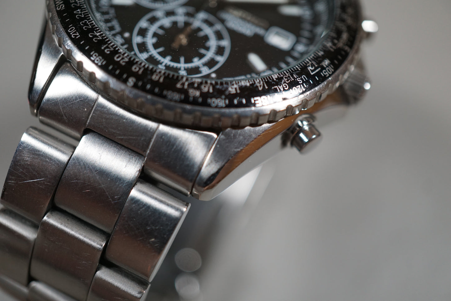 Seiko SND253 7T92 Flightmaster Pilot Chronograph Quartz Watch