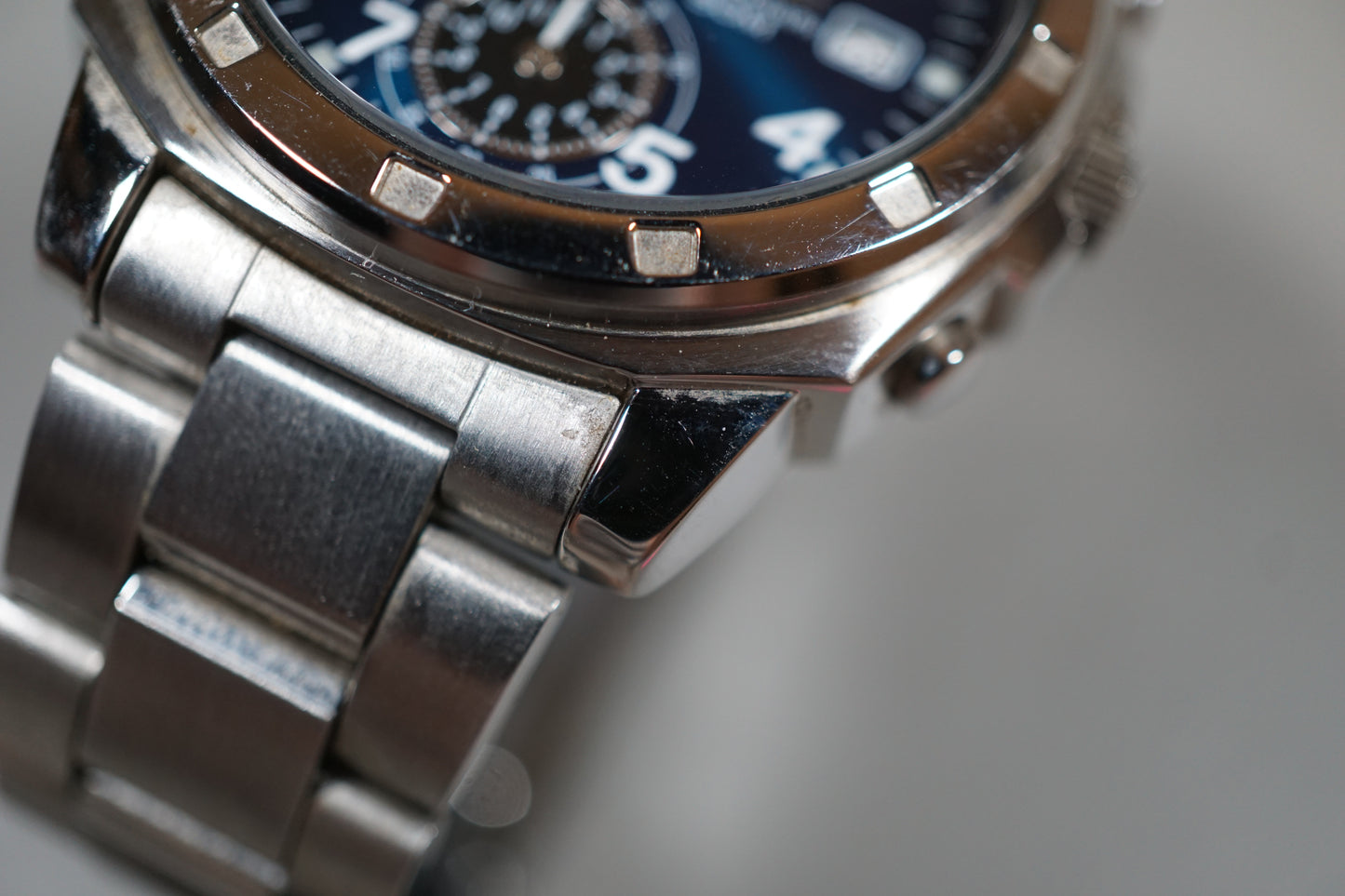 Seiko SNDB37 7T92 Blue Dial Chronograph Quartz Watch