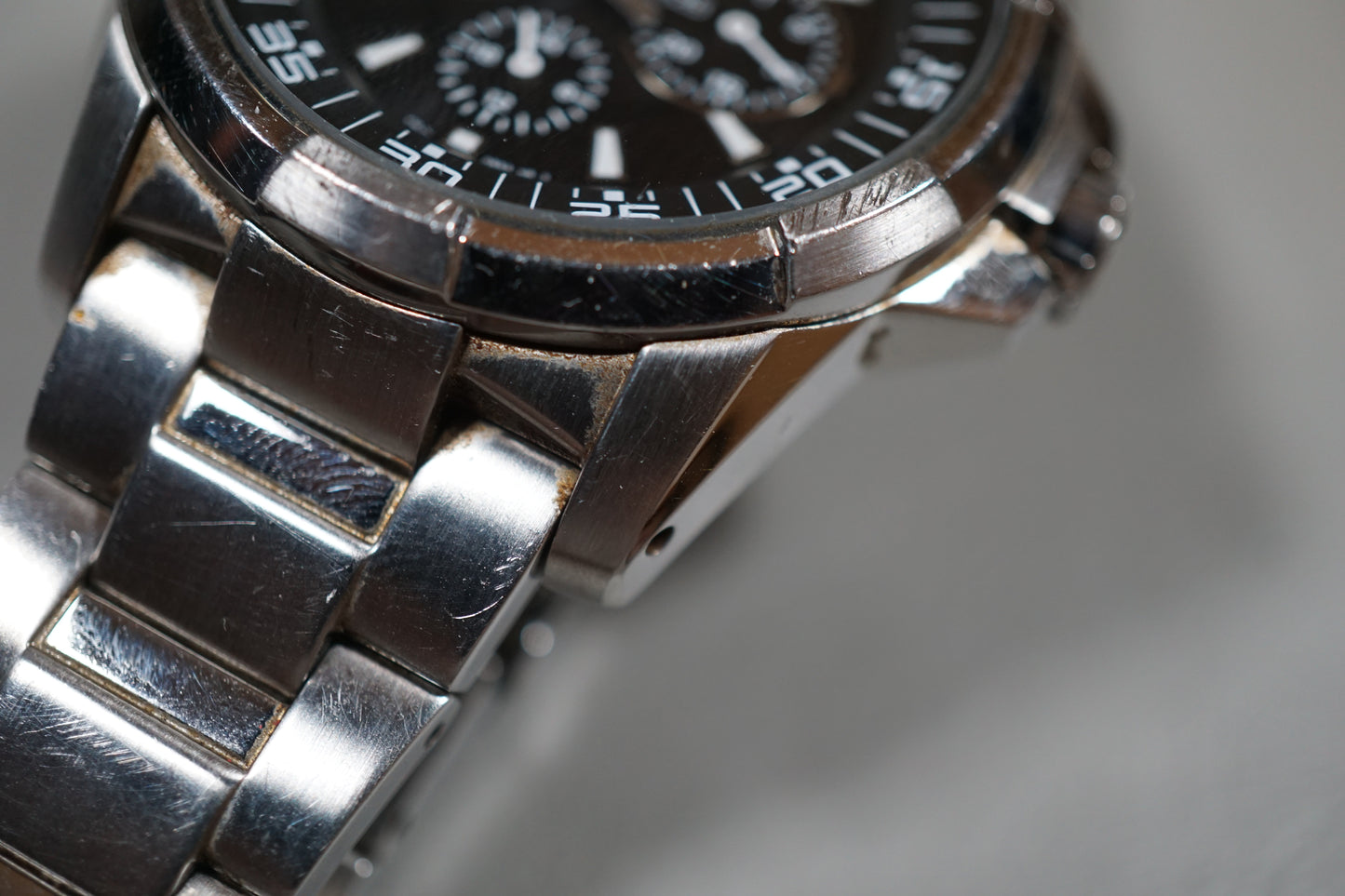 Seiko SNE015P1 V14J Day Date Black Dial Solar Quartz Watch