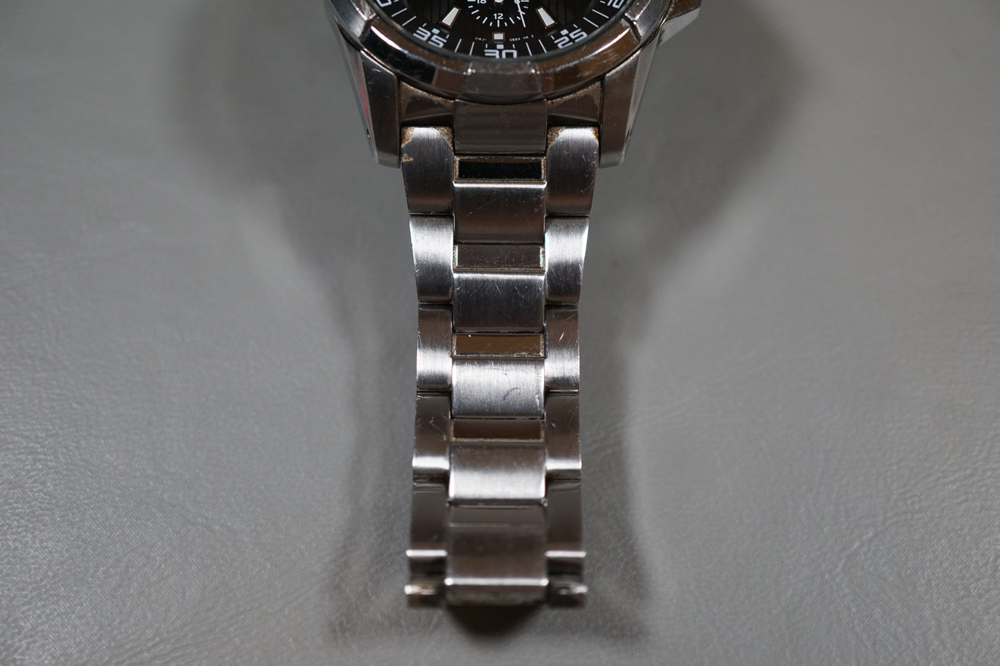 Seiko SNE015P1 V14J Day Date Black Dial Solar Quartz Watch