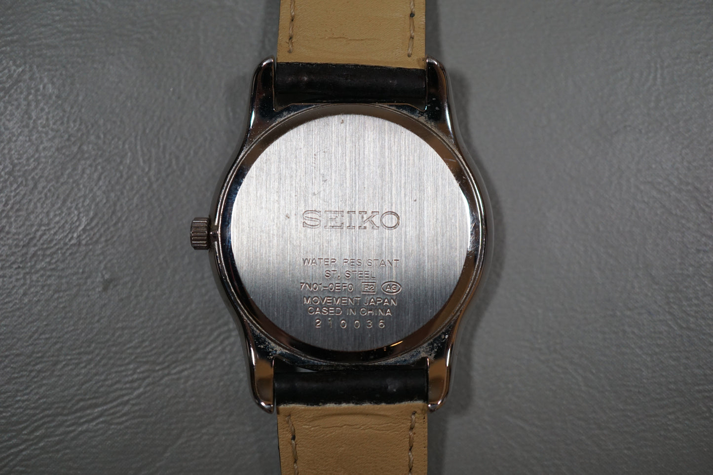 Seiko 7N01-0EF0 Classic Three Hander Quartz Watch