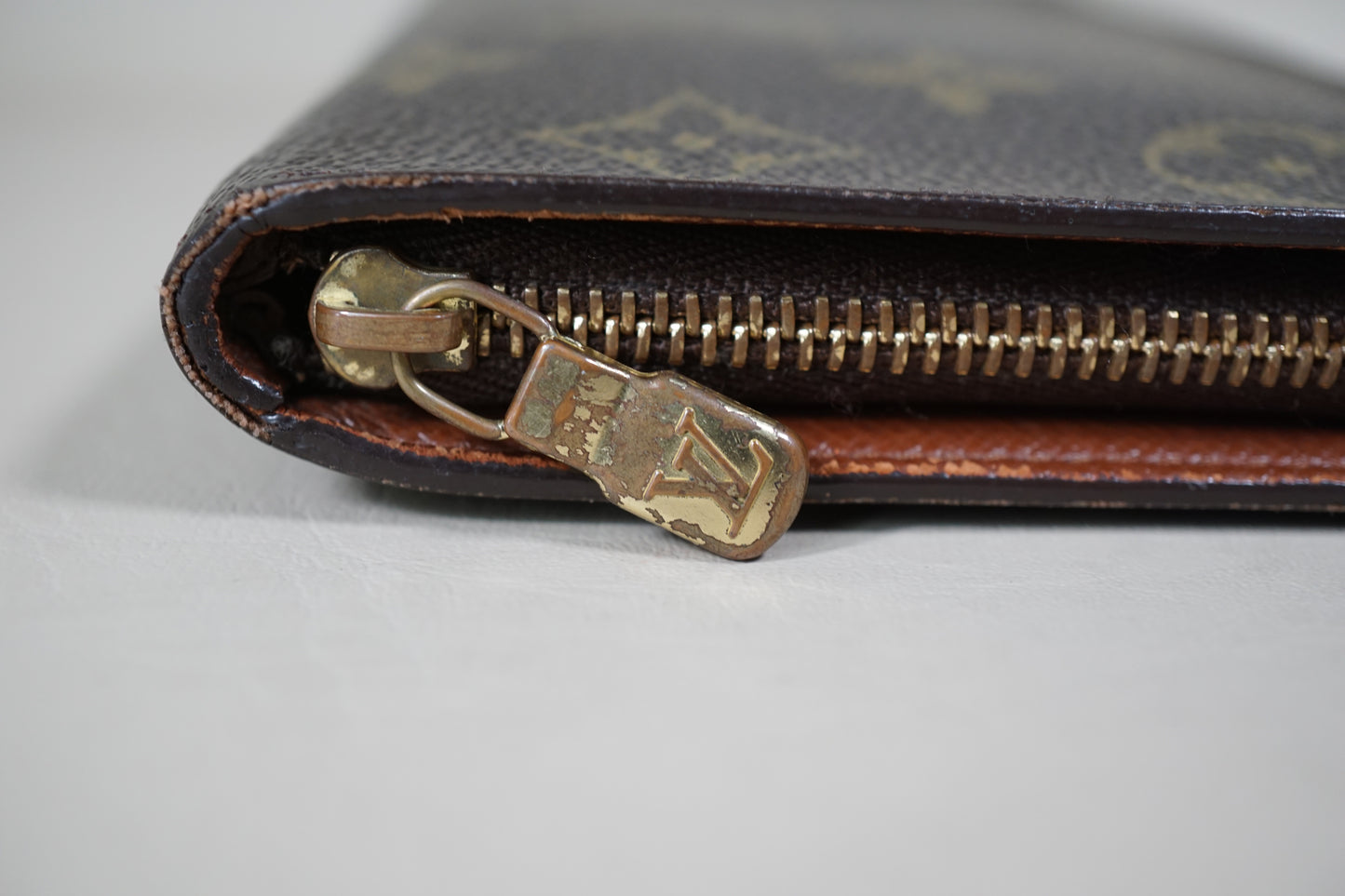 Louis Vuitton Monogram Portomone Zipper Round Long M61727 Wallet