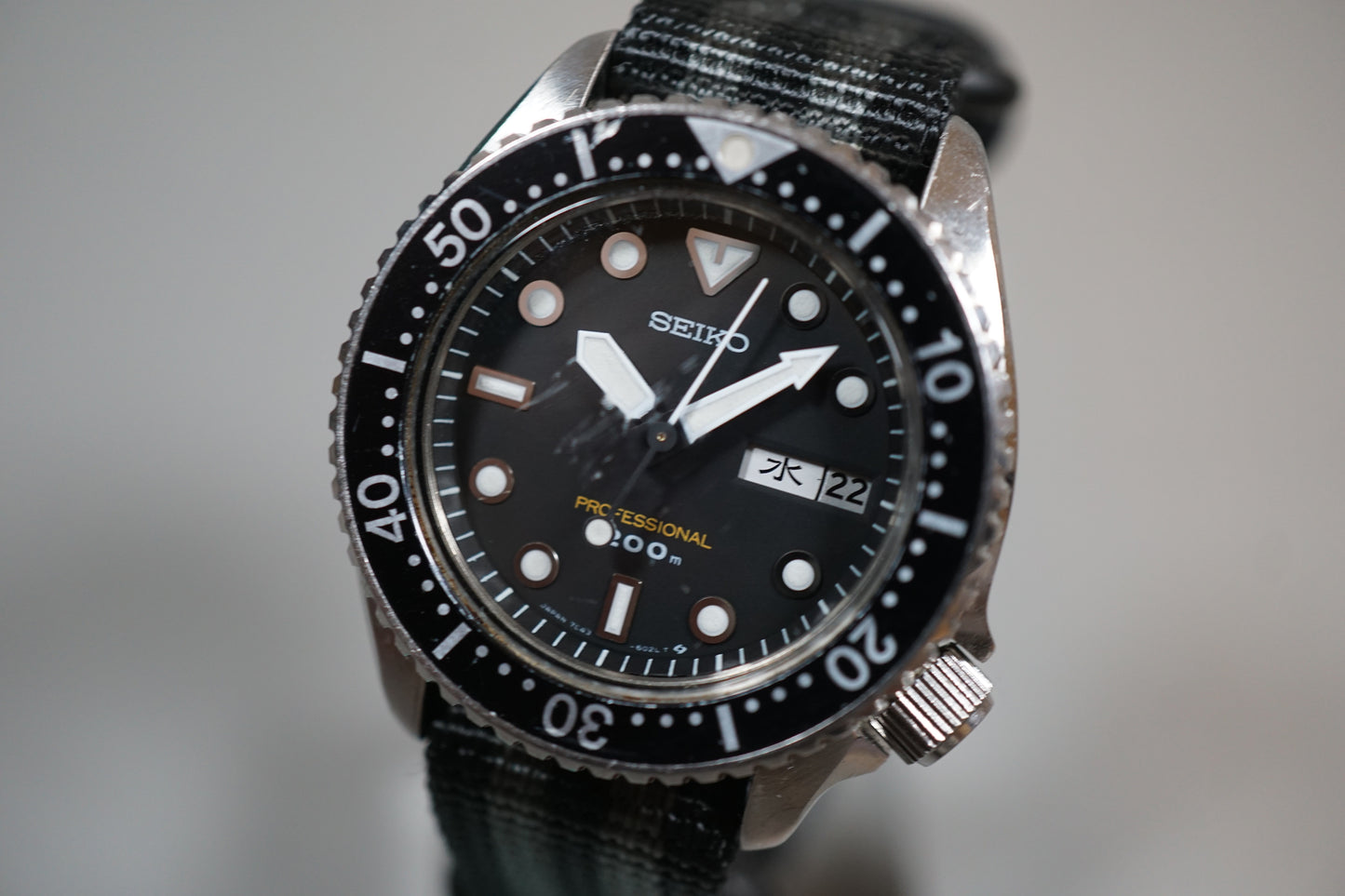 Vintage 1986 Seiko 7C43-6010 Professional Diver 200M Quartz Watch