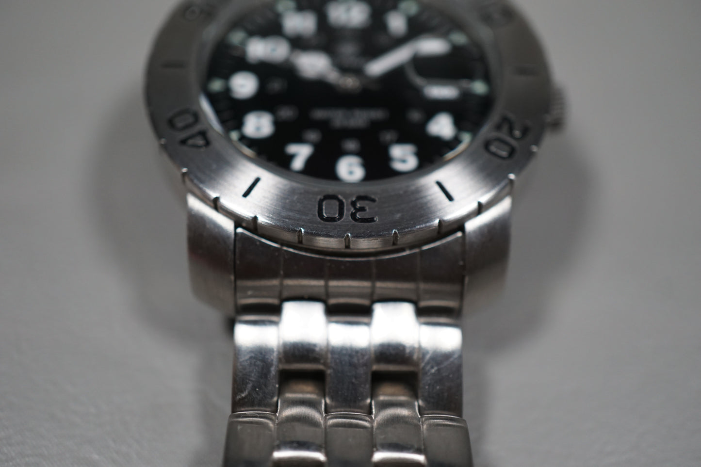 CYMA 931 Swiss Mov't Black Dial Divers Style Quartz Watch