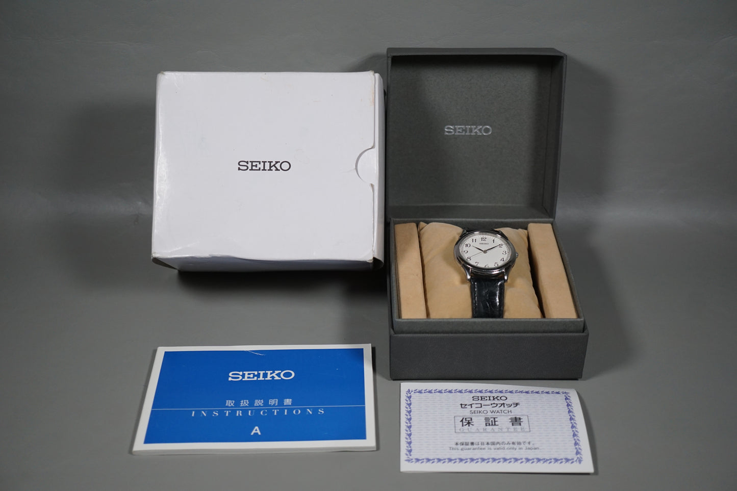 Seiko SBTB005 7N01 White Numeral Dial Quartz Watch