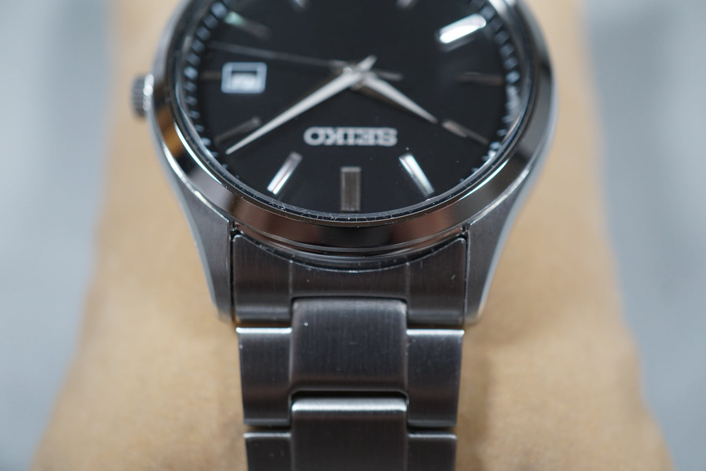 Seiko Selection SBPX147 V157 Black Dial Solar Quartz Watch