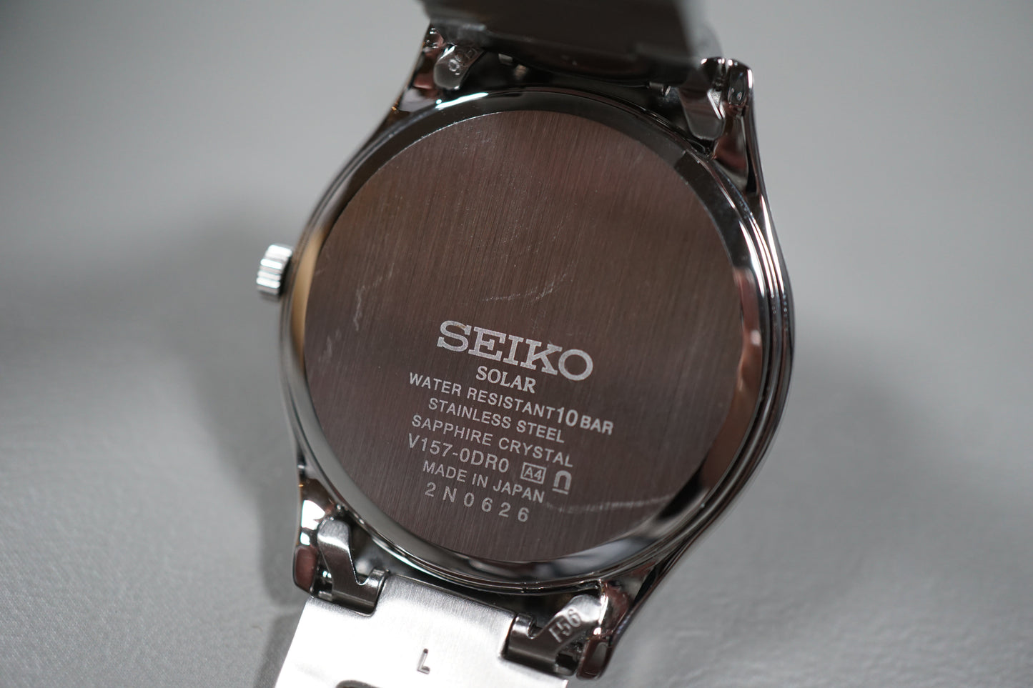 Seiko Selection SBPX147 V157 Black Dial Solar Quartz Watch