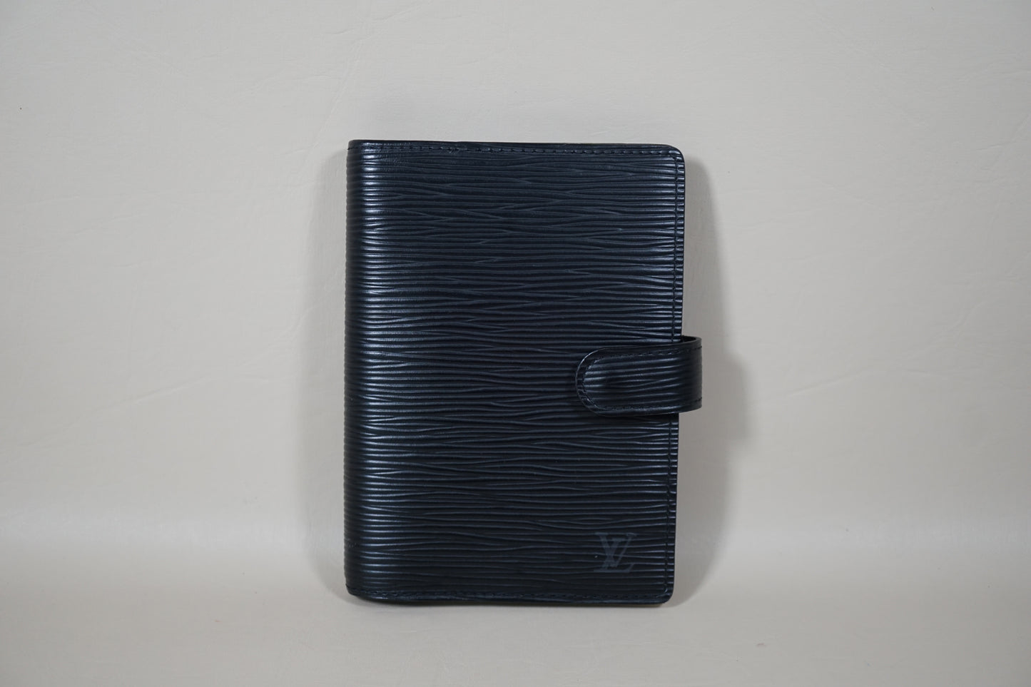 Louis Vuitton Small Ring Agenda Cover Black Epi R20052 Organizer Planner