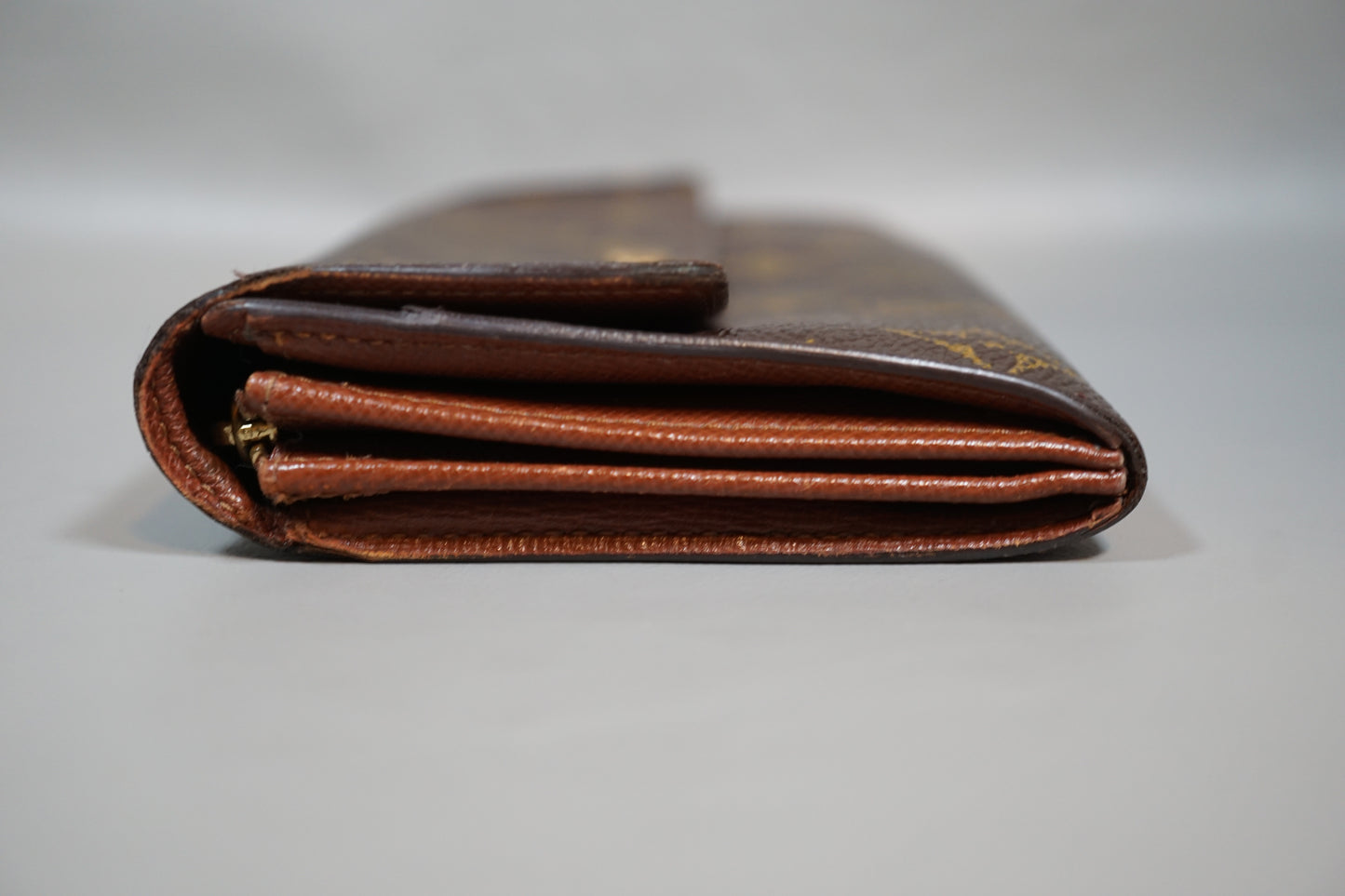 Louis Vuitton M61724 Monogram Porte Monnaie Credit Bifold Long Wallet