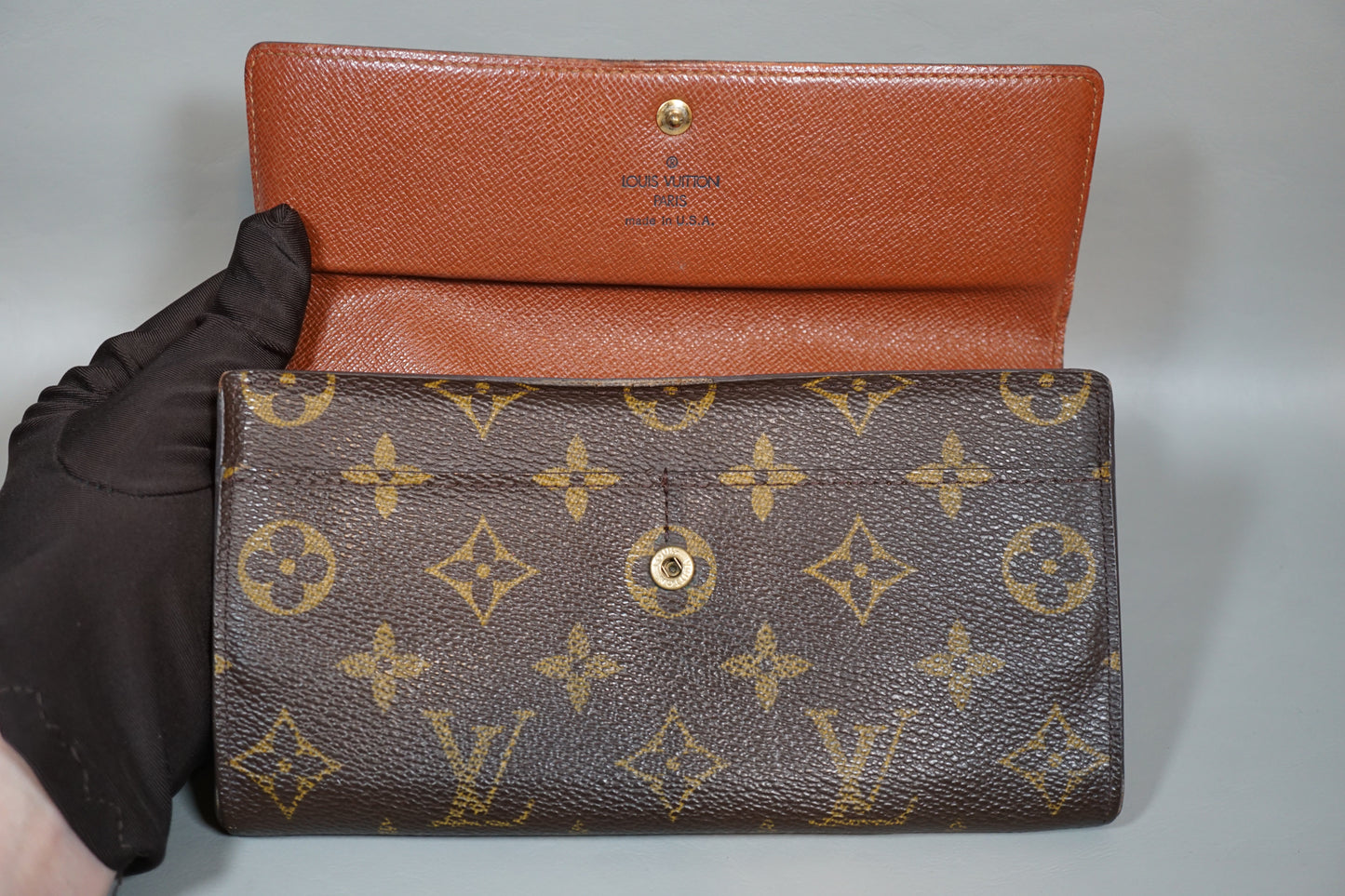 Louis Vuitton M61724 Monogram Porte Monnaie Credit Bifold Long Wallet