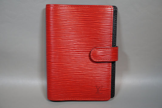 Louis Vuitton R20057 Red Epi Leather Agenda PM Organizer Notebook Cover